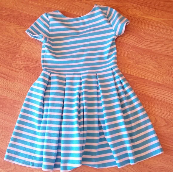 *Polo Ralph Lauren girls dress blue and white stripe sz M8/10 - Picture 6 of 8
